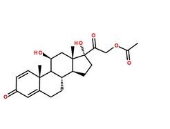 醋酸泼尼松龙分子结构图