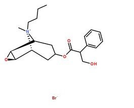 丁溴东莨菪碱分子结构图