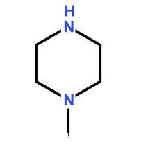 N-甲基哌嗪分子结构图