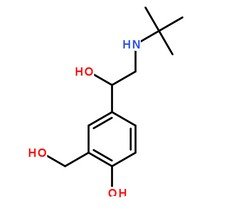 沙丁胺醇分子结构图