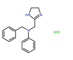 盐酸安他唑啉分子结构图