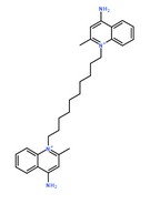 地喹氯铵分子结构图‘