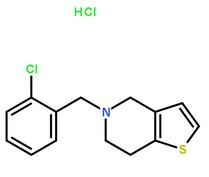 盐酸噻氯匹定分子结构图