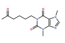 己酮可可碱分子结构图