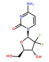 盐酸吉西他滨分子结构图