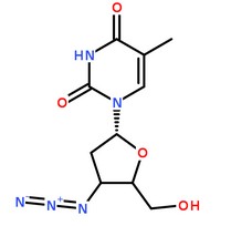齐多夫定分子结构图